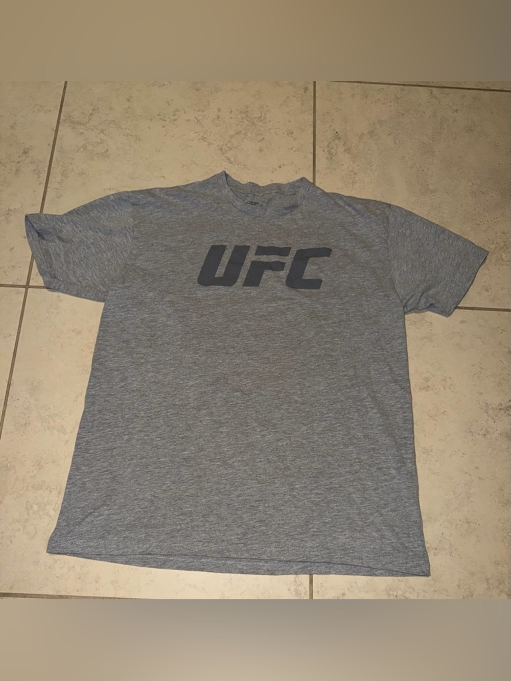 UFC Graphic Logo T-Shirt Heather Grey Size XL